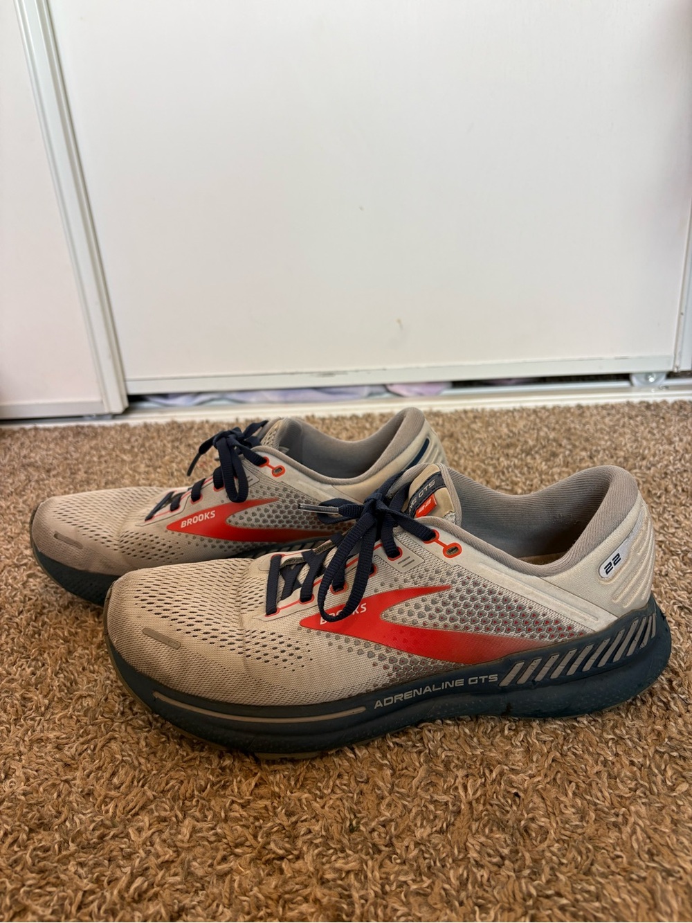 Size 9.5- Brooks Adrenaline‎ GTS 22 Arctic Red